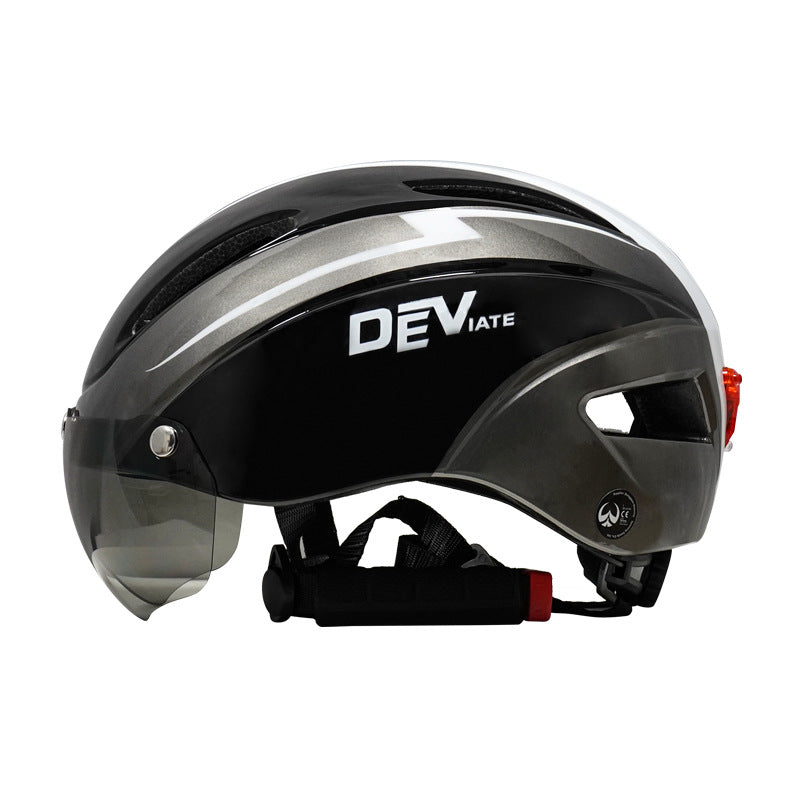 DEVIATE - Casque de vélo respirant avec lunettes - Sécurité et Confort pour Cyclistes