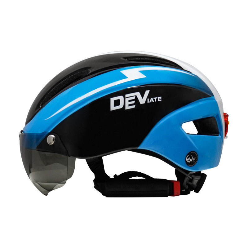 DEVIATE - Casque de vélo respirant avec lunettes - Sécurité et Confort pour Cyclistes