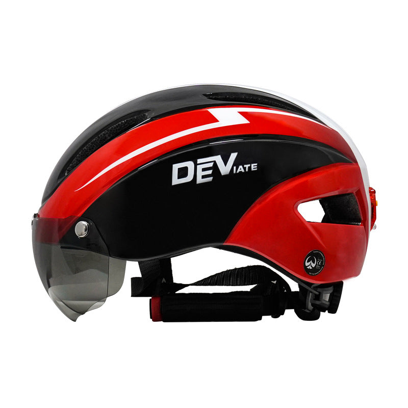 DEVIATE - Casque de vélo respirant avec lunettes - Sécurité et Confort pour Cyclistes