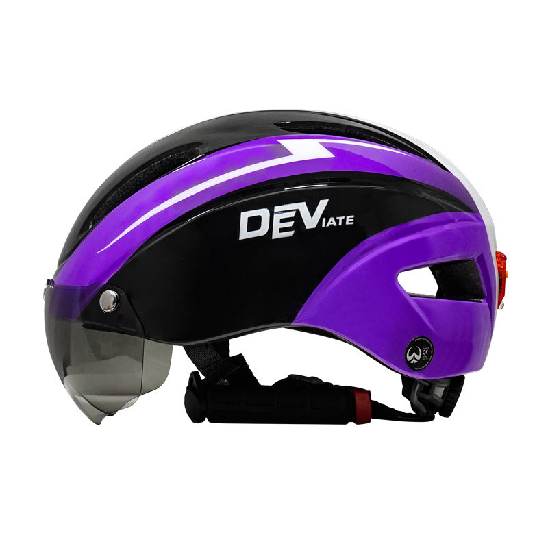 DEVIATE - Casque de vélo respirant avec lunettes - Sécurité et Confort pour Cyclistes