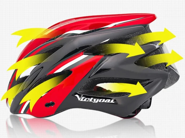 VICTGOAL - Casque de vélo Ultralight Feux arrière LED pour hommes - Sécurité et confort pour le cyclisme