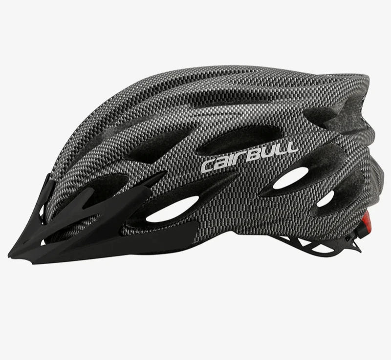 Cairebull - Casque de vélo léger avec visière et LED pour hommes et femmes