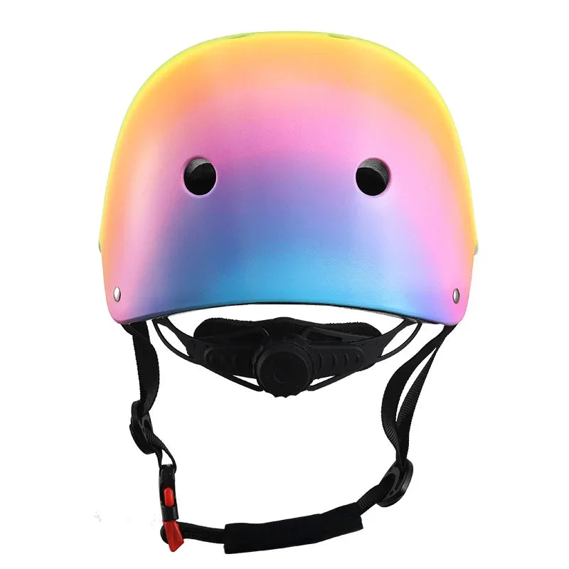 Casque de Vélo Arc-en-Ciel pour Enfants - Casque Bébé Vélo Sécurisé et Coloré