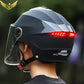 Kukirin - Casque Vélo Léger avec Lumières LED | Casque Moto Demi-Casque Unisexe