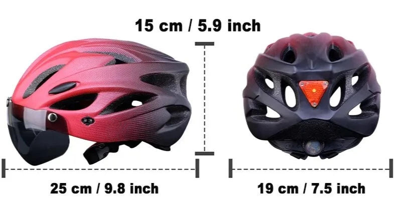 Casque de vélo X-TIGER avec LED feu arrière – Sécurité et style pour vos trajets