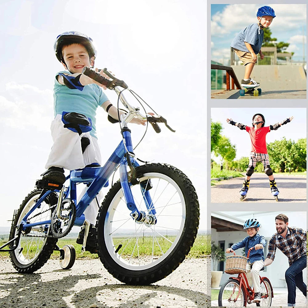 TOPRUNN - Casque de Vélo pour Enfants et Kit de Protection : Sécurité et Confort pour les Jeunes Sportifs