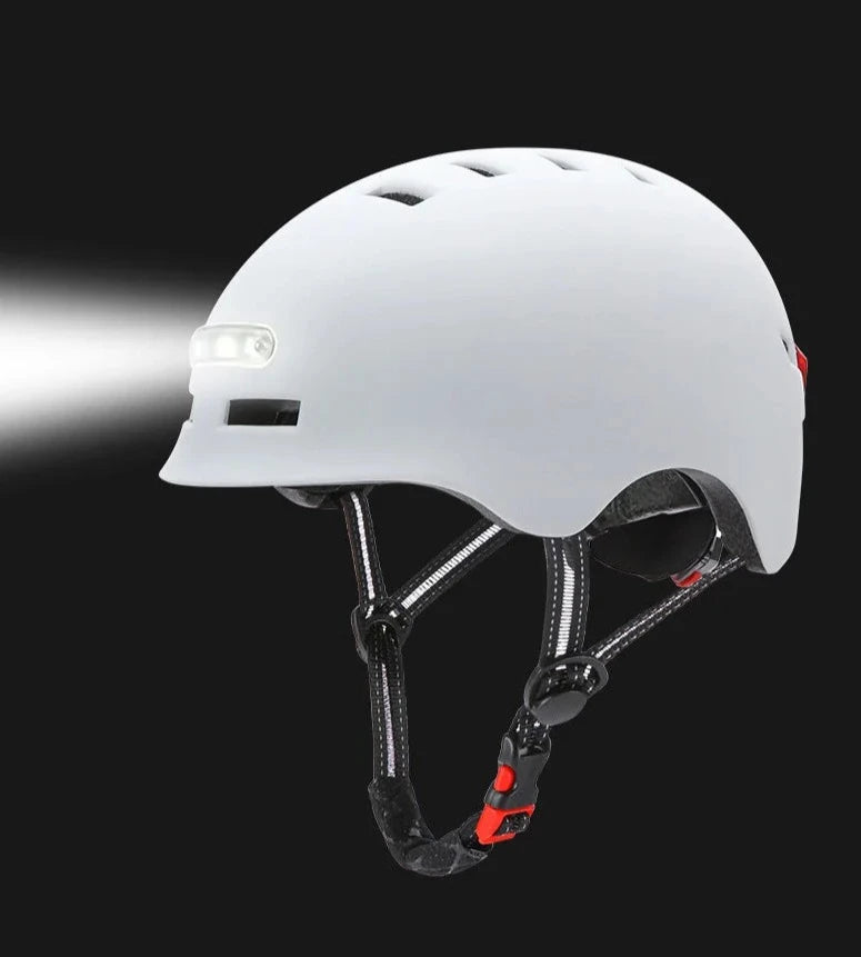 Casque de Vélo Intelligent avec Feu Arrière - Casque Velo Ville