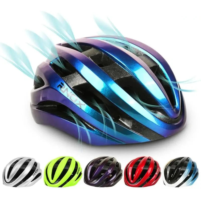 Casque de vélo moulé intégralement - Casque ultraléger pour sécurité en ville et cyclisme sur route