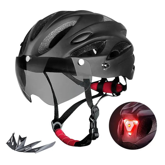 Casque de vélo X-TIGER avec LED feu arrière – Sécurité et style pour vos trajets