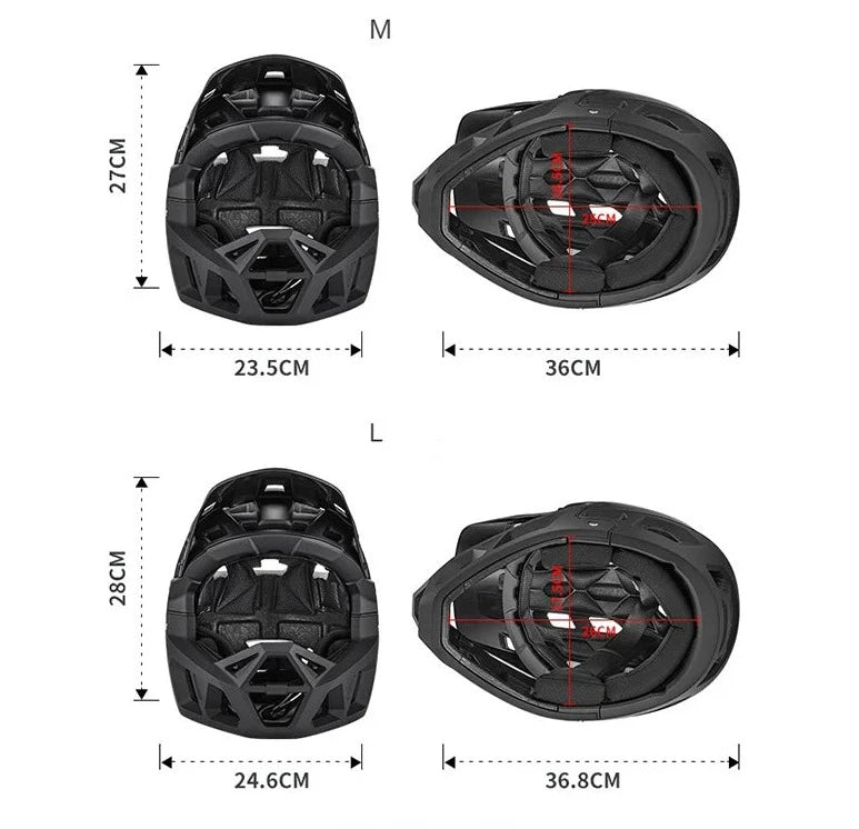 SCOHIRO-WORK - Casque de cyclisme intégral ultraléger pour adulte | Casque Integral Velo