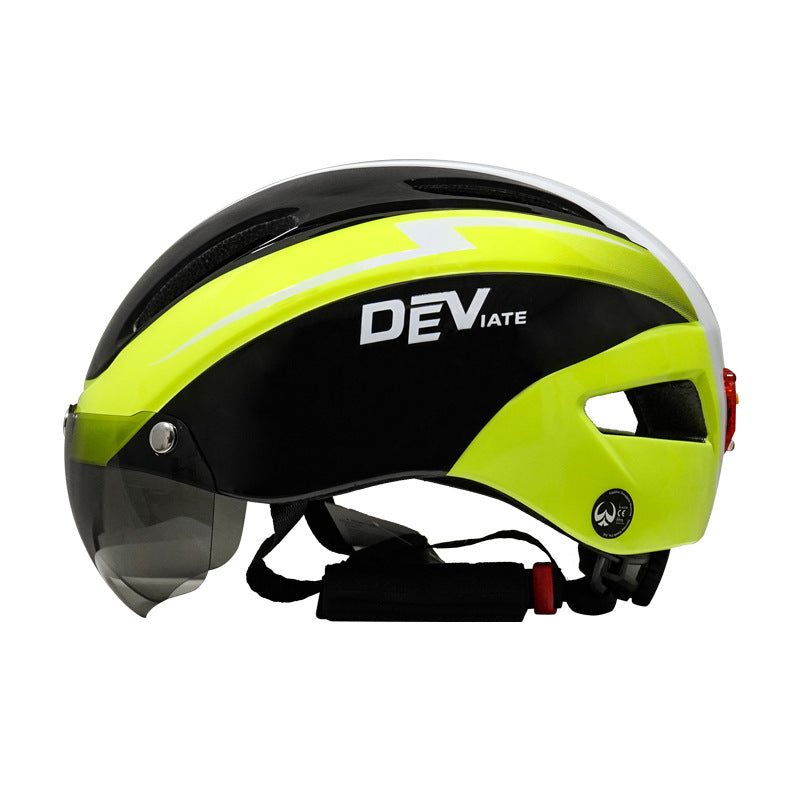 DEVIATE - Casque de vélo respirant avec lunettes - Sécurité et Confort pour Cyclistes